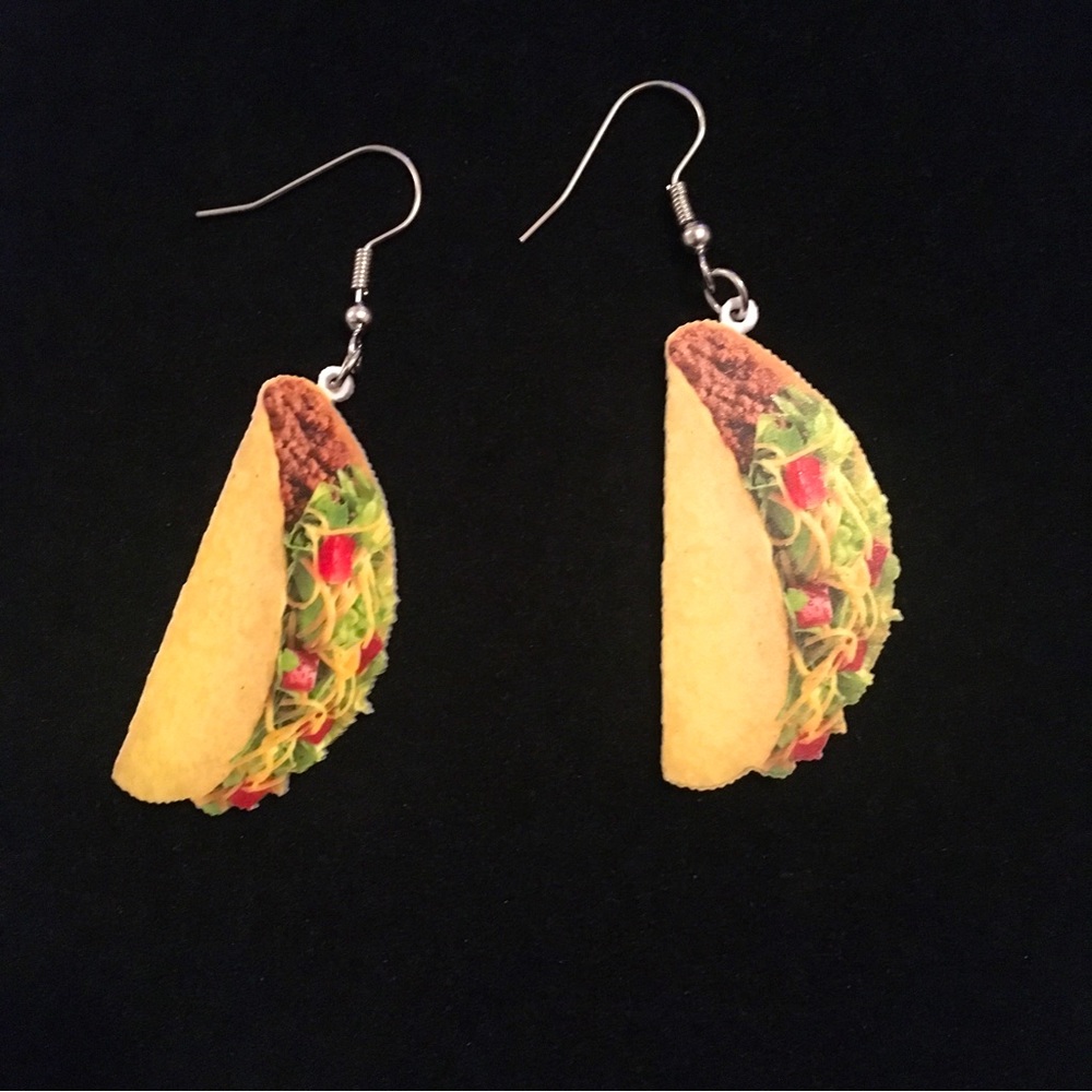 Fun Taco Fashion Hook Earrings